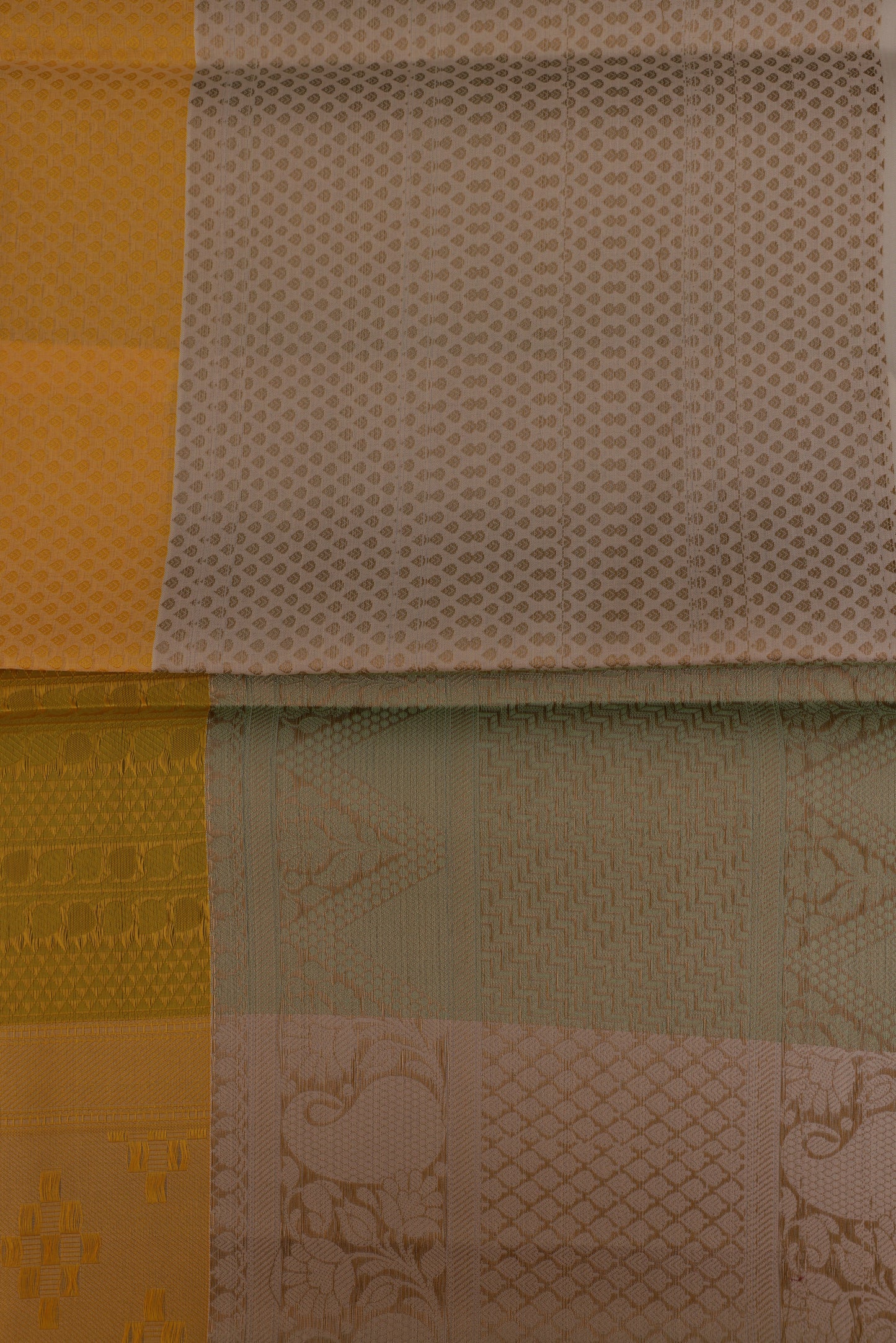 Jacquard Silk Saffron Saree