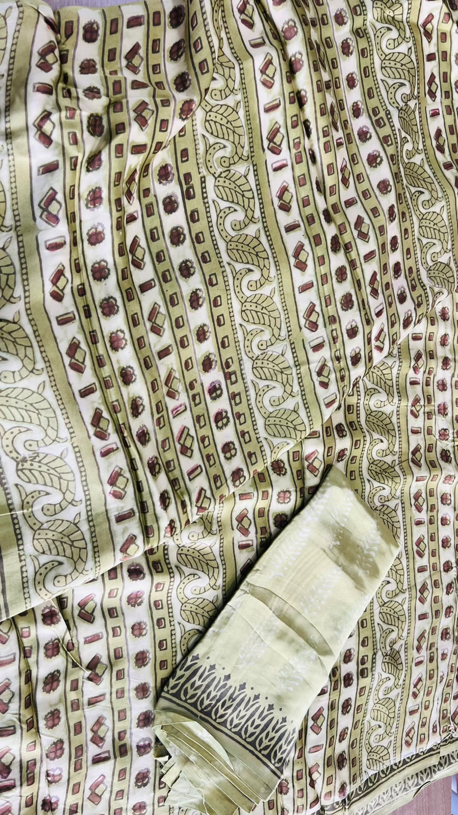 Printed modal saree