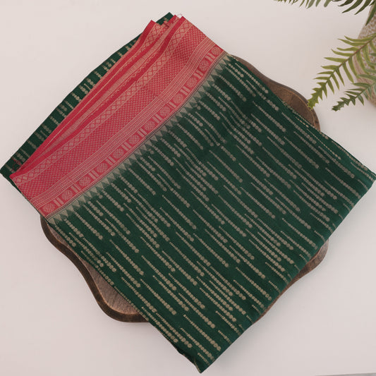 Semi Silk Pine Saree