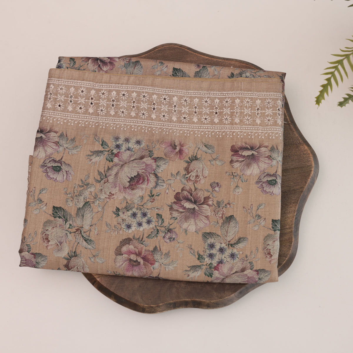 Tussar Sandal Saree