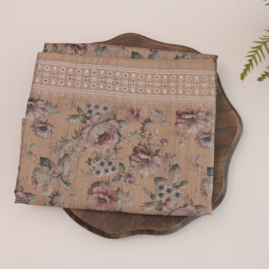 Tussar Sandal Saree