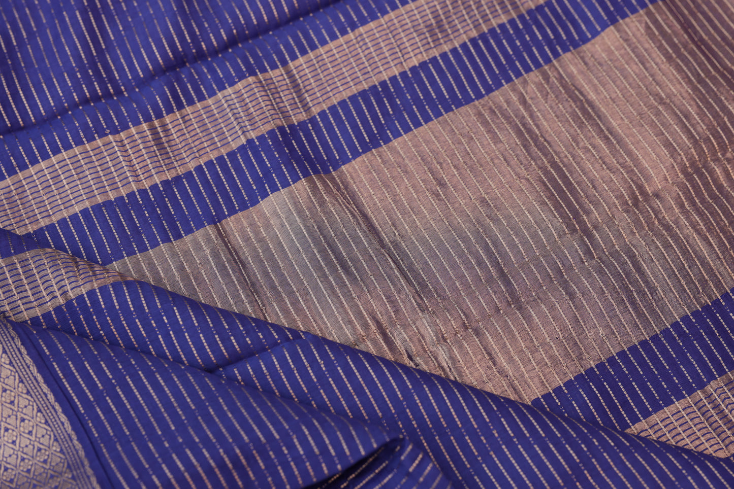 Fancy Soft Cotton Royal Blue Saree