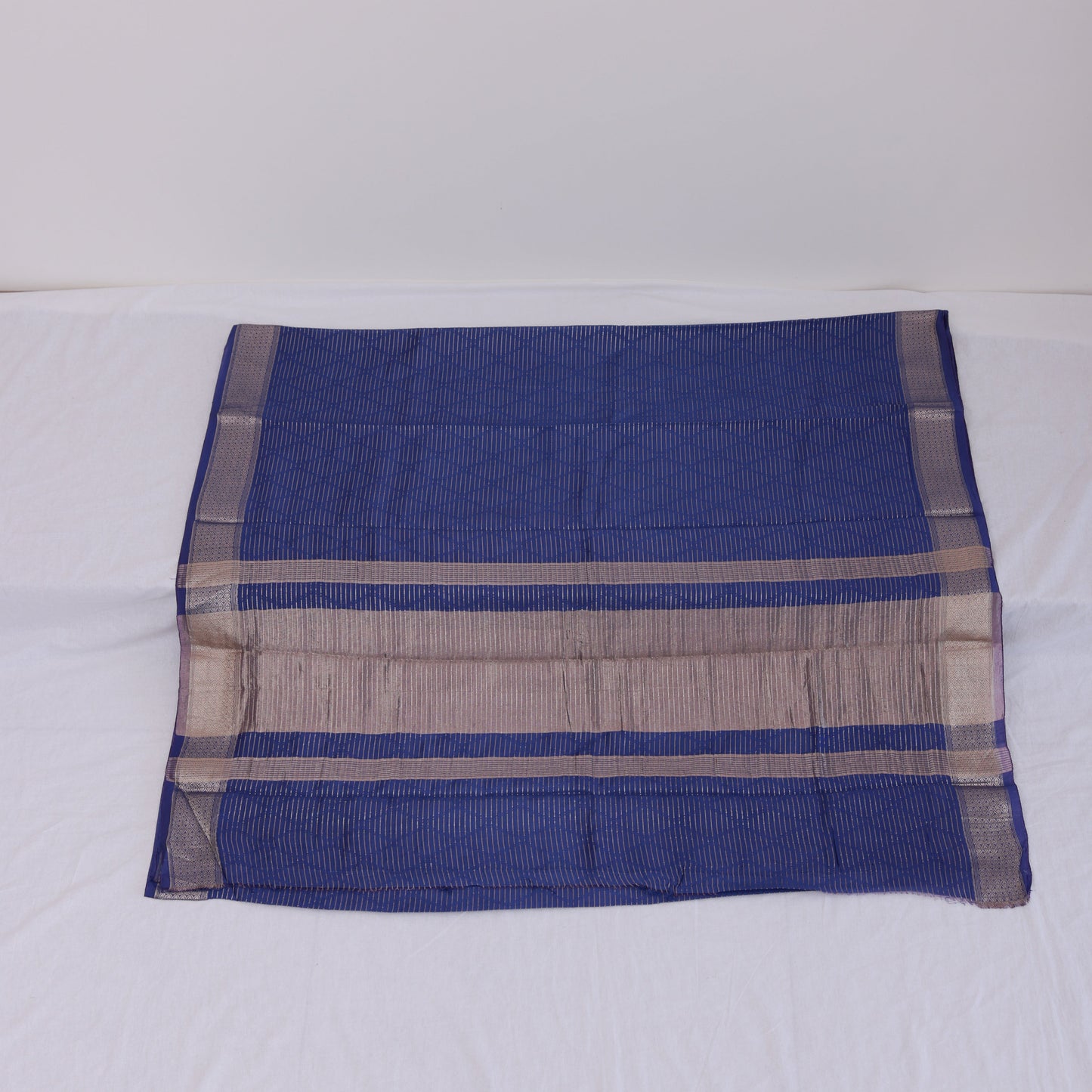 Fancy Soft Cotton Royal Blue Saree