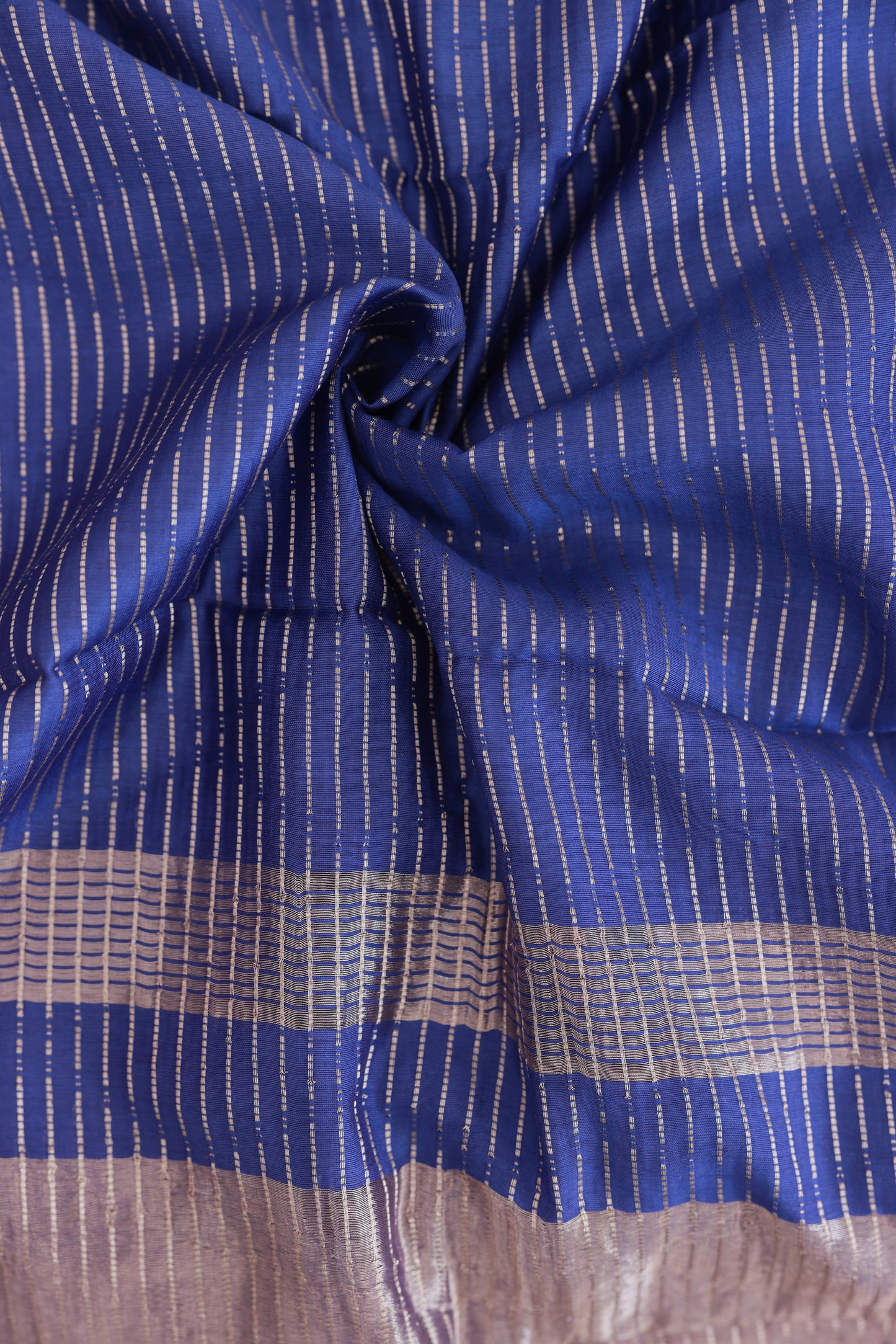 Fancy Soft Cotton Royal Blue Saree