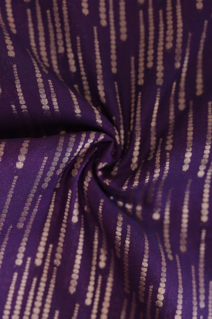 Semi Silk Purple saree