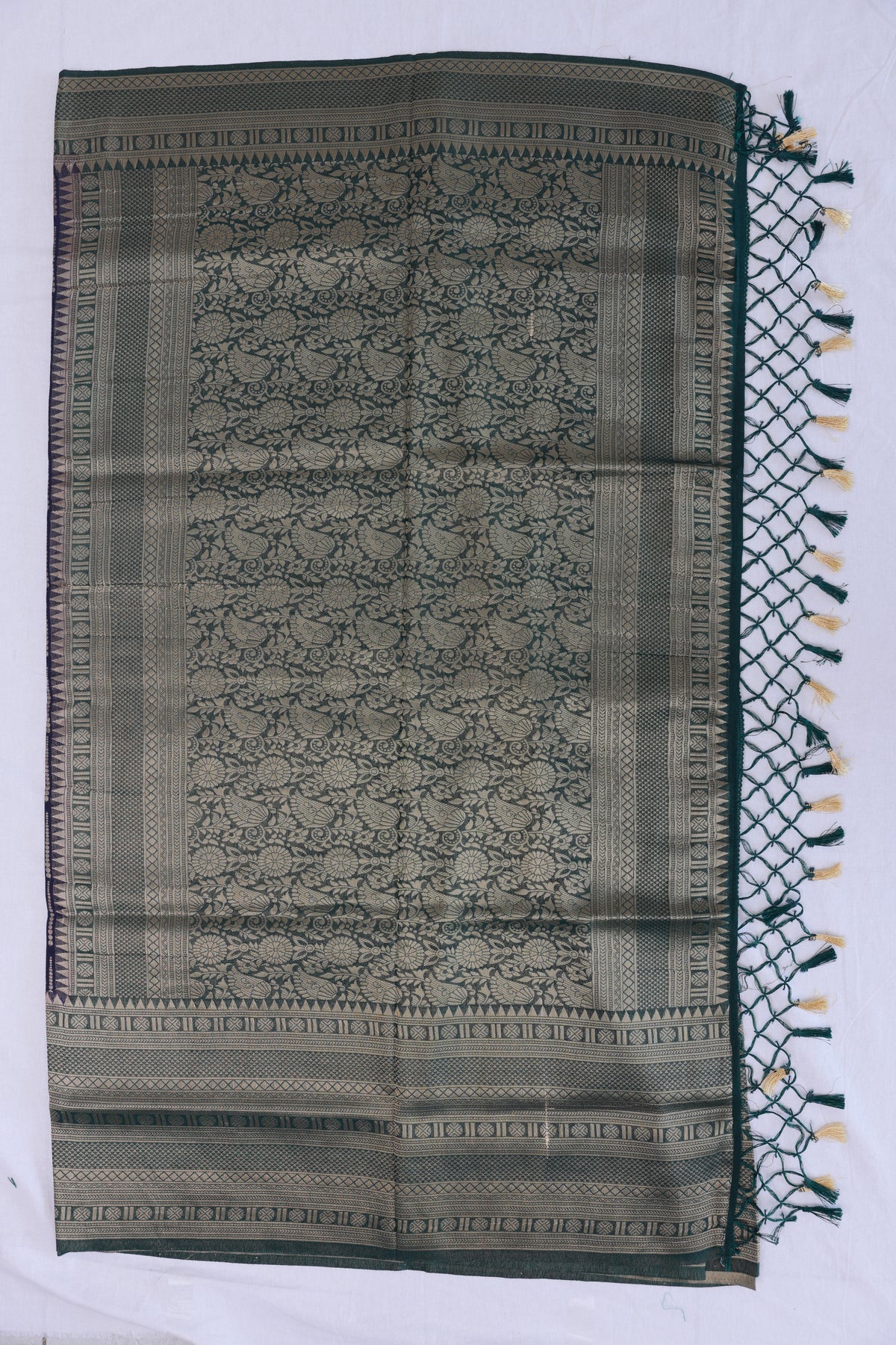 Semi Silk Dark Blue Saree