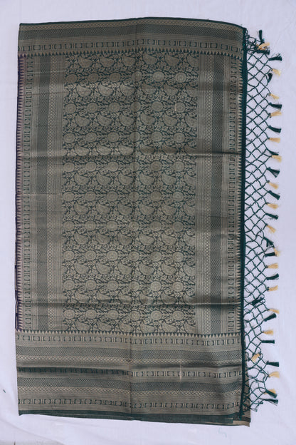 Semi Silk Dark Blue Saree