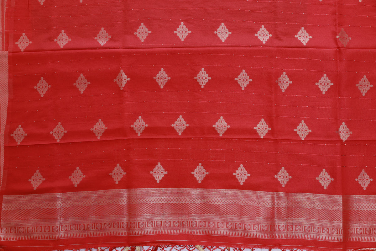 Semi Silk Pine Saree