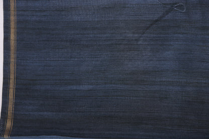 Printed Semi Silk Blue Berry Saree