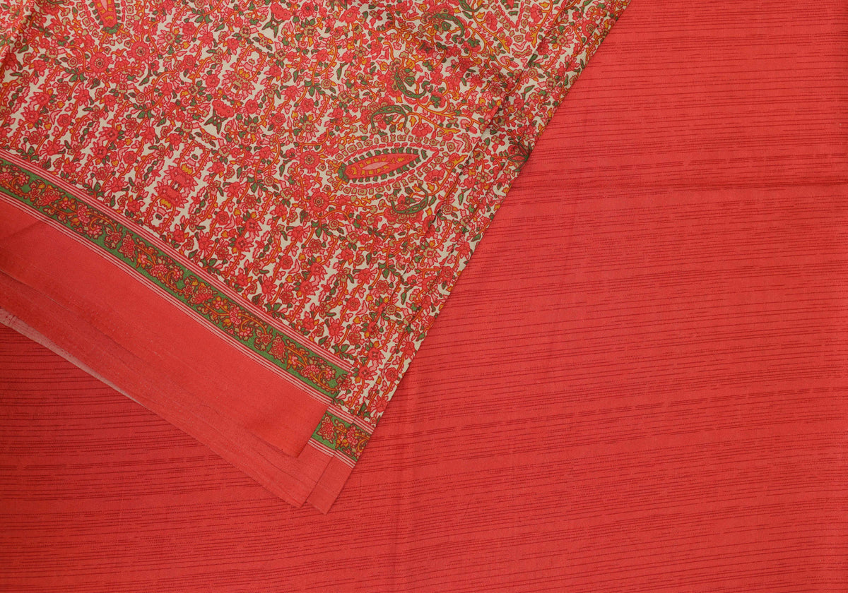 Ruby Printed Semi Silks