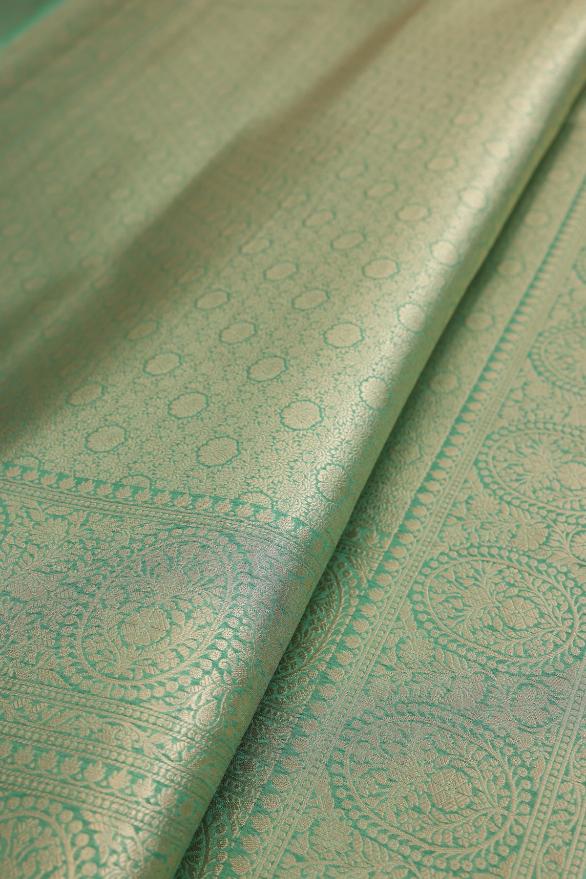 Banarasi Parrot Green Saree