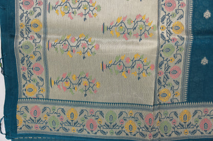 Paithani Silk Ocean Blue Saree