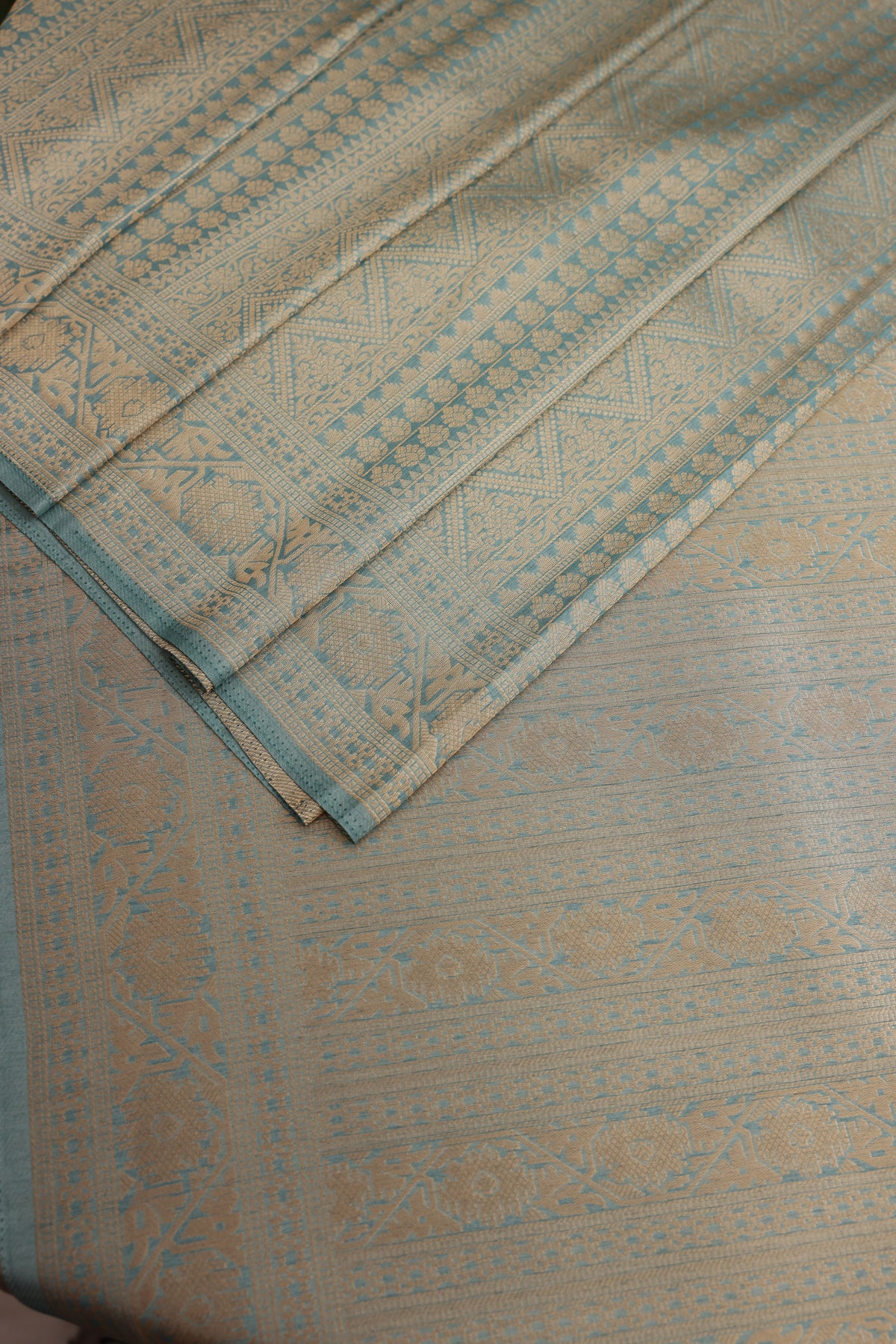 Banarasi Mint Green Saree