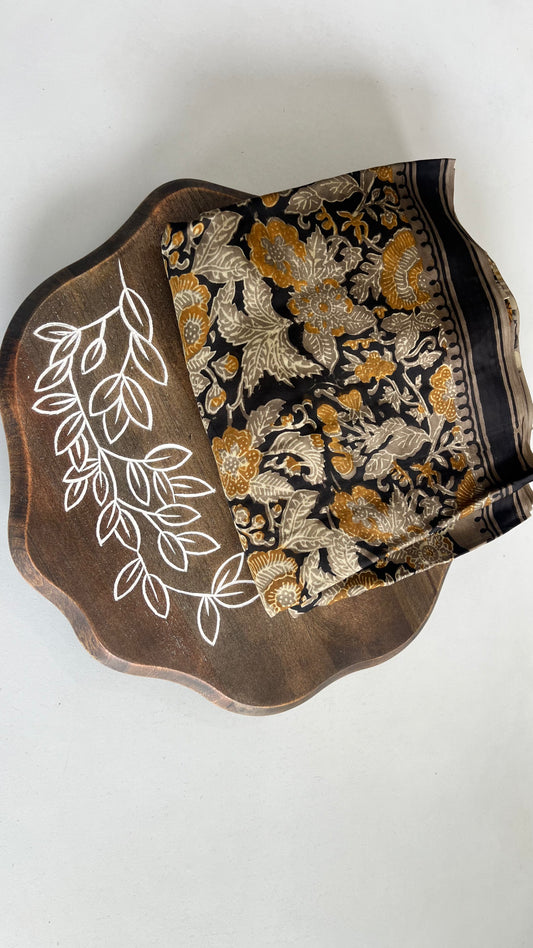 printed modal sarees