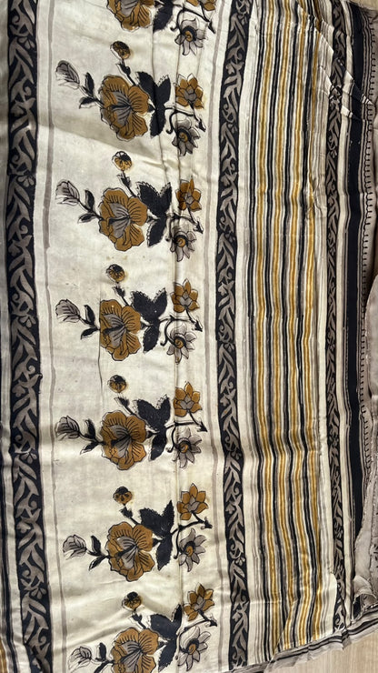 printed modal sarees