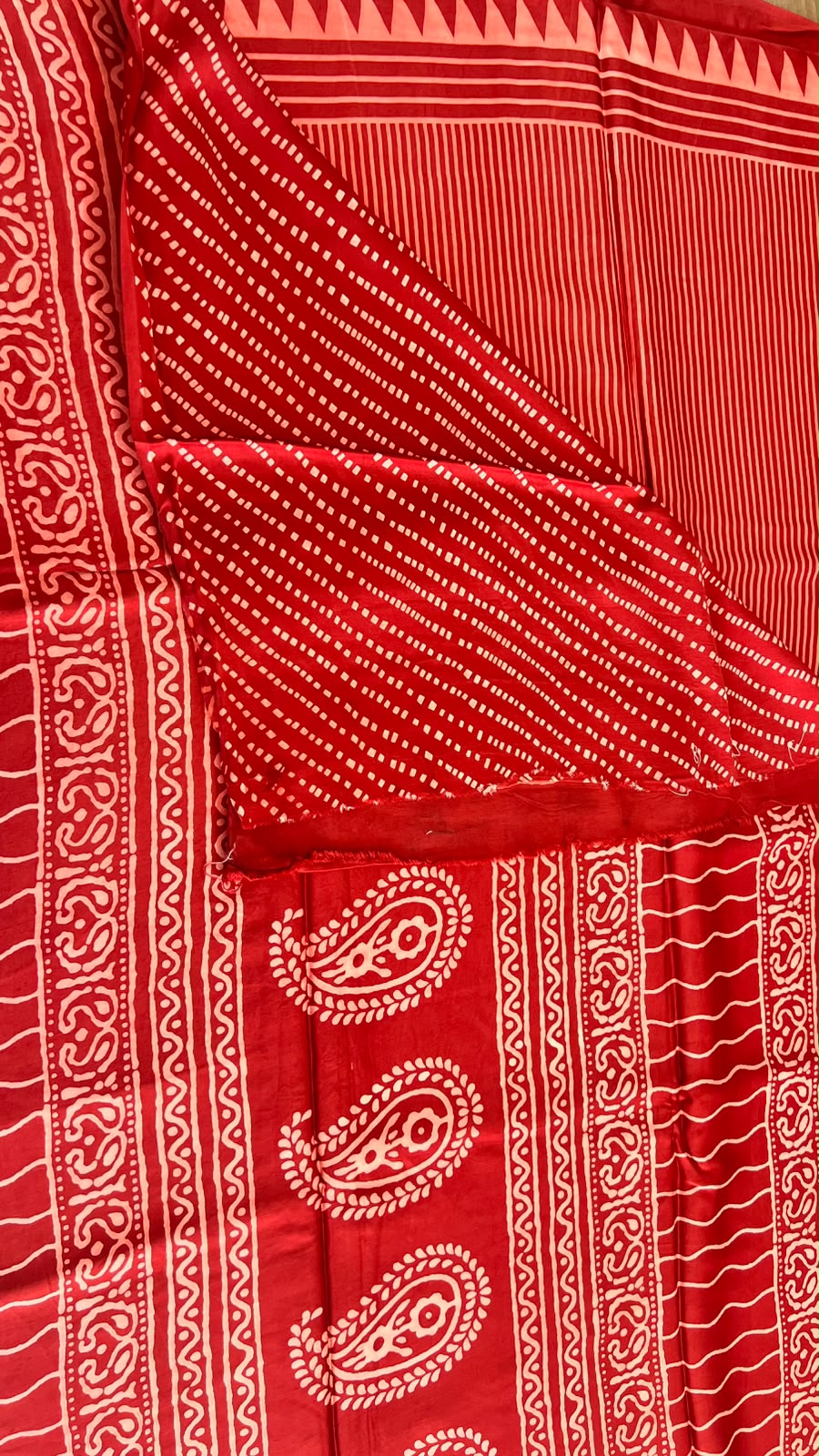 printed modal saree