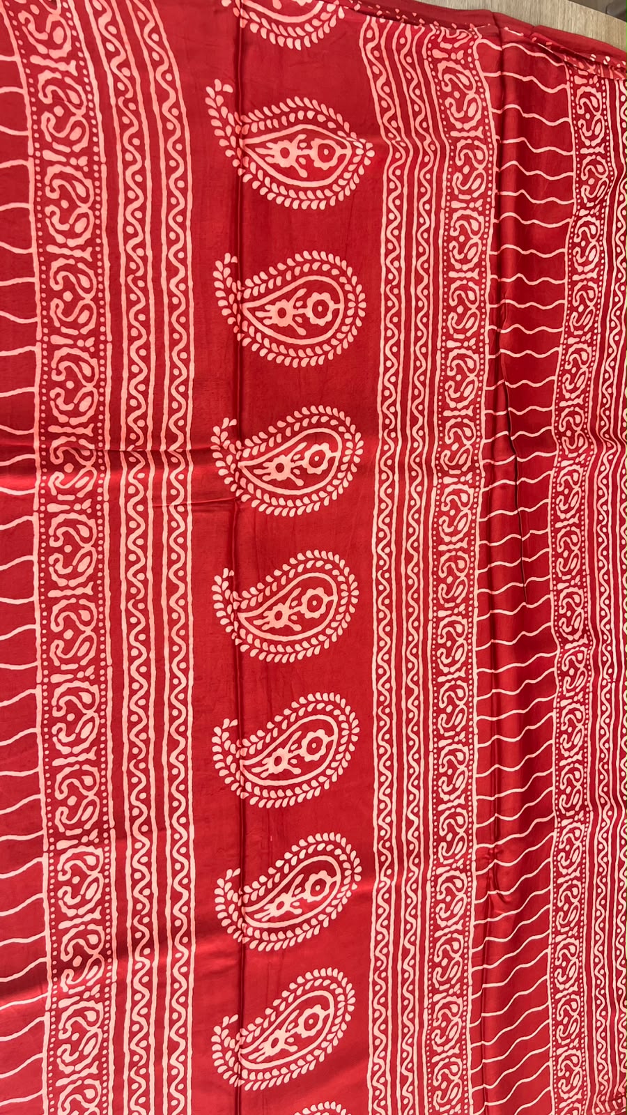 printed modal saree