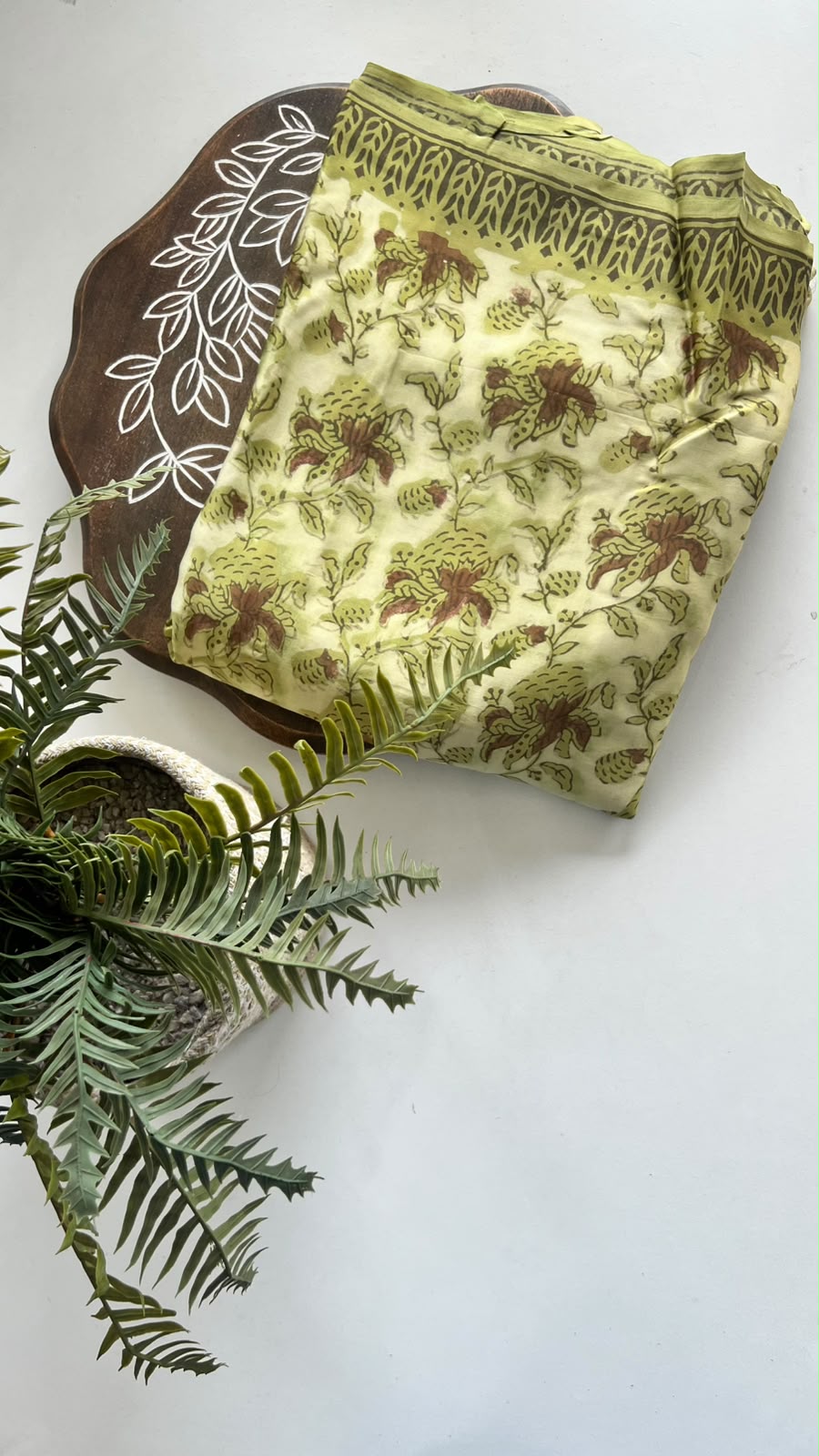 Printed modal saree