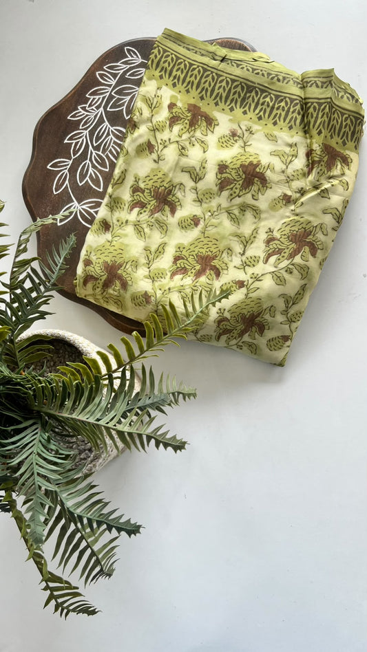 Printed modal saree
