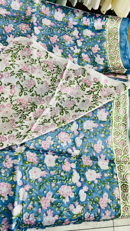Printed modal saree
