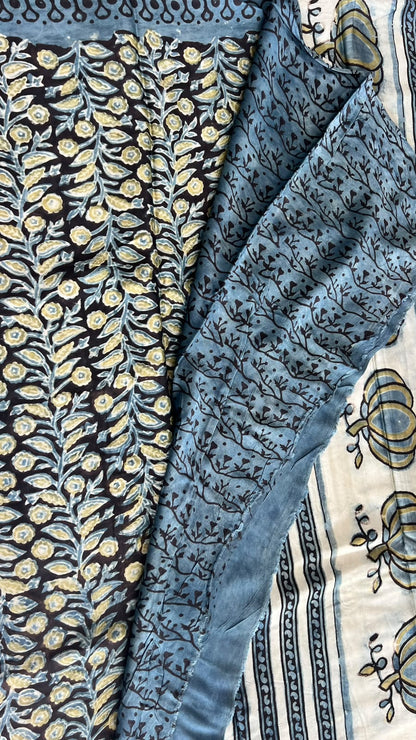 Printed modal saree